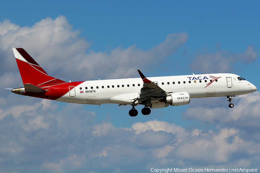 TACA International Airlines Embraer ERJ-190AR (ERJ-190-100IGW) (N936TA) | Photo 182182