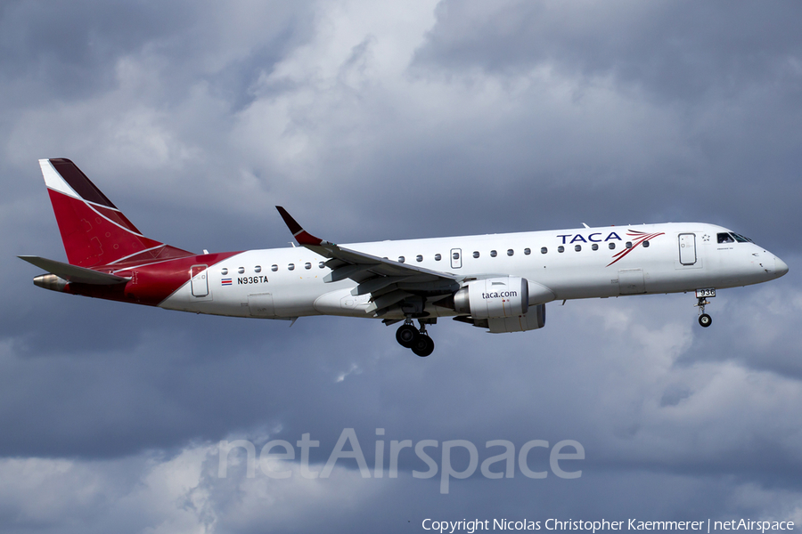 TACA International Airlines Embraer ERJ-190AR (ERJ-190-100IGW) (N936TA) | Photo 122324