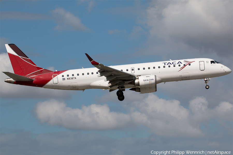 TACA International Airlines Embraer ERJ-190AR (ERJ-190-100IGW) (N936TA) | Photo 137731