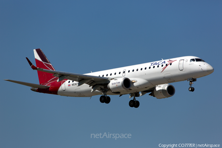 TACA International Airlines Embraer ERJ-190AR (ERJ-190-100IGW) (N936TA) | Photo 14082