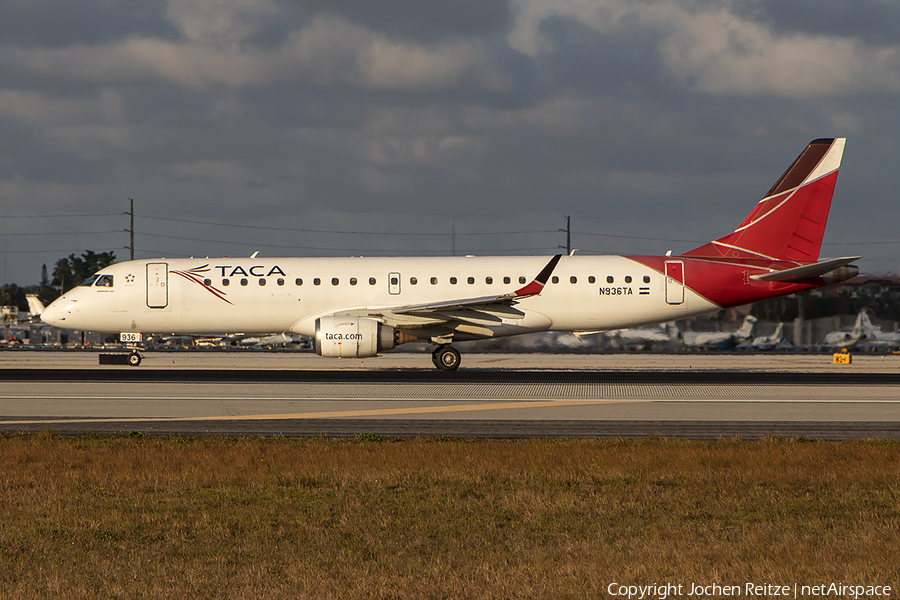 TACA International Airlines Embraer ERJ-190AR (ERJ-190-100IGW) (N936TA) | Photo 224705