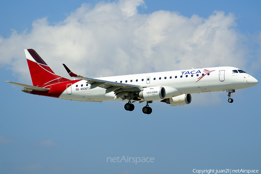 TACA International Airlines Embraer ERJ-190AR (ERJ-190-100IGW) (N936TA) | Photo 70264