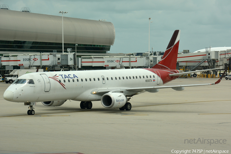 TACA International Airlines Embraer ERJ-190AR (ERJ-190-100IGW) (N936TA) | Photo 76387