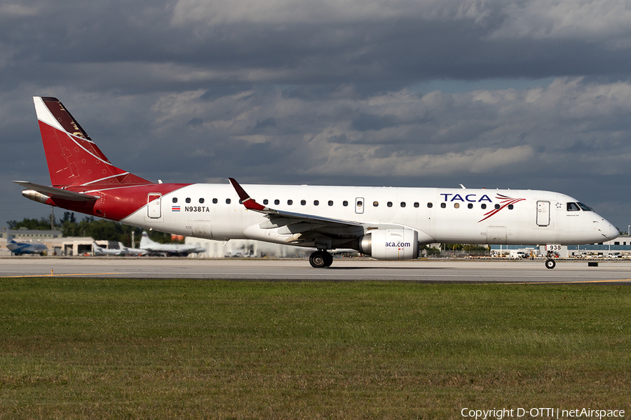 TACA International Airlines Embraer ERJ-190AR (ERJ-190-100IGW) (N938TA) | Photo 134472