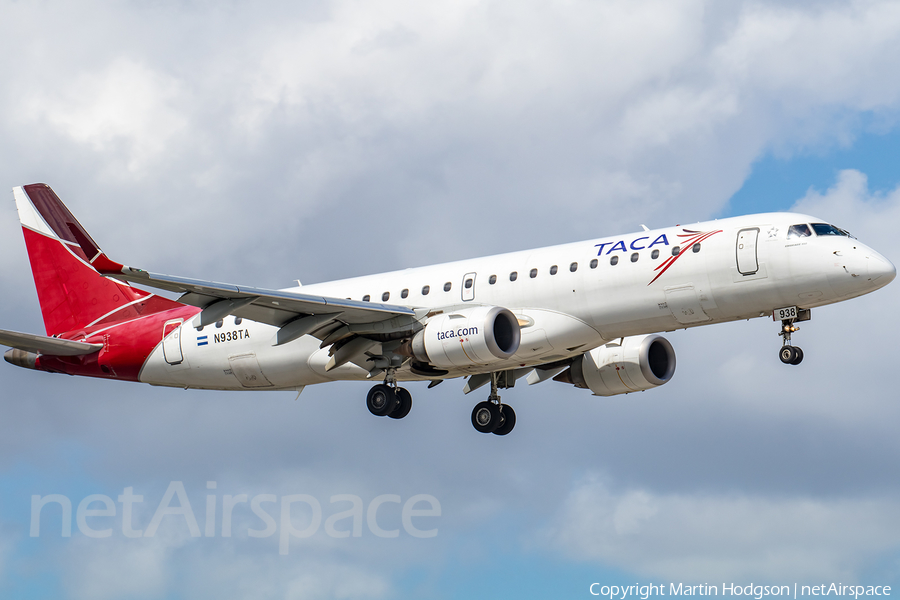 TACA International Airlines Embraer ERJ-190AR (ERJ-190-100IGW) (N938TA) | Photo 315362