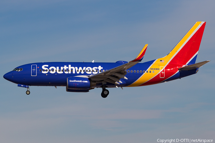 Southwest Airlines Boeing 737-7H4 (N941WN) | Photo 137558