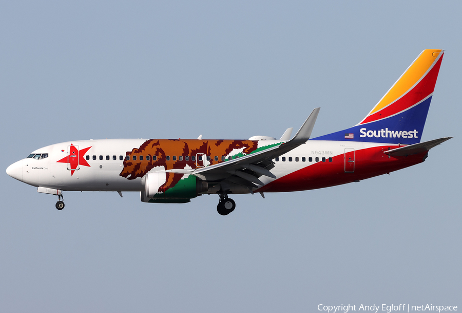 Southwest Airlines Boeing 737-7H4 (N943WN) | Photo 376424