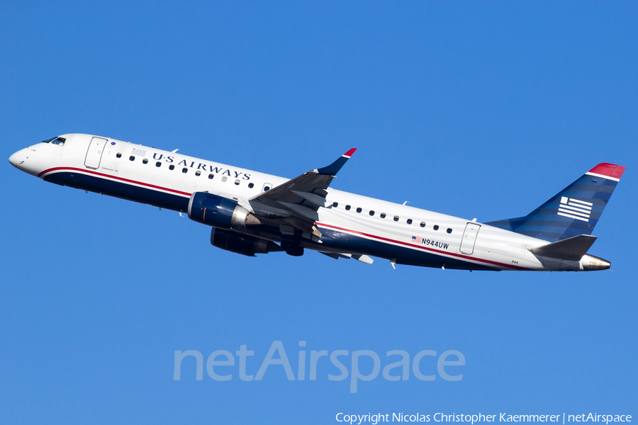 US Airways Embraer ERJ-190AR (ERJ-190-100IGW) (N944UW) | Photo 161260