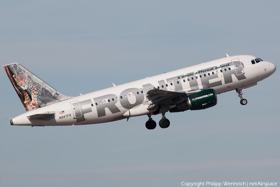 Frontier Airlines Airbus A319-111 (N947FR) | Photo 227611