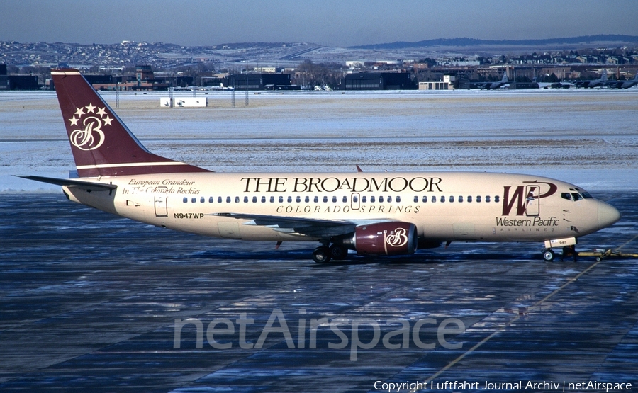 Western Pacific Airlines Boeing 737-3B7 (N947WP) | Photo 412847