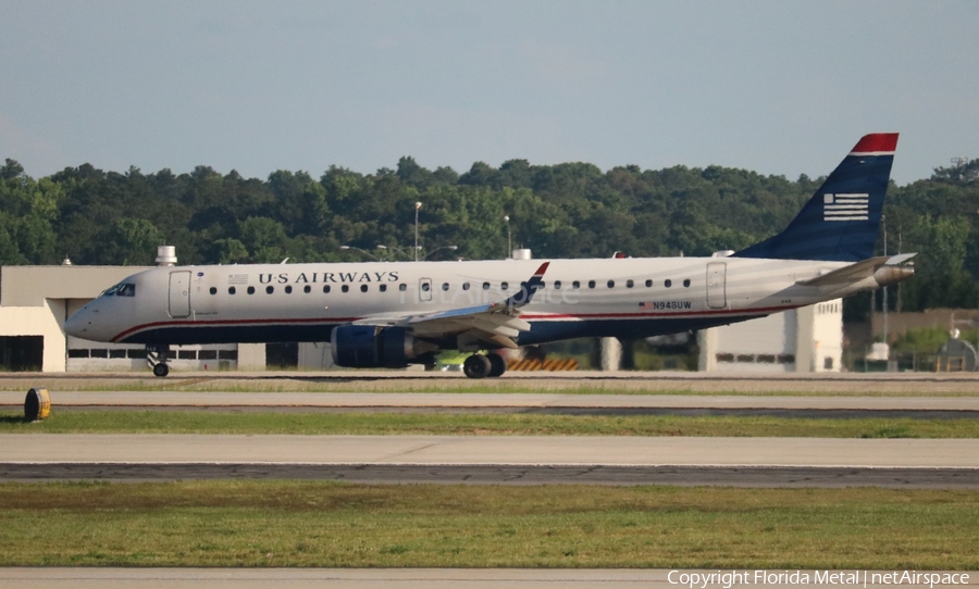 US Airways Embraer ERJ-190AR (ERJ-190-100IGW) (N948UW) | Photo 321956