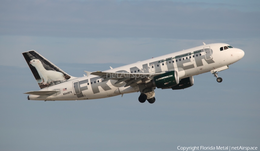 Frontier Airlines Airbus A319-111 (N949FR) | Photo 321964