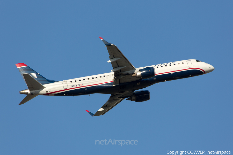 US Airways Embraer ERJ-190AR (ERJ-190-100IGW) (N949UW) | Photo 104691