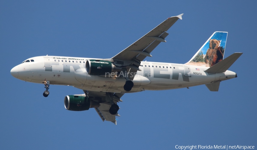 Frontier Airlines Airbus A319-112 (N951FR) | Photo 322516