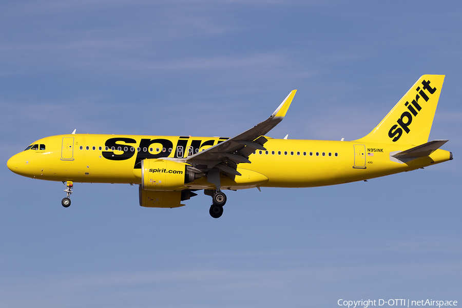 Spirit Airlines Airbus A320-271N (N951NK) | Photo 556183