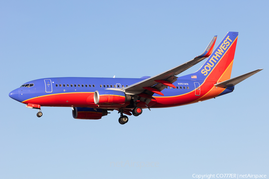 Southwest Airlines Boeing 737-7H4 (N951WN) | Photo 263984