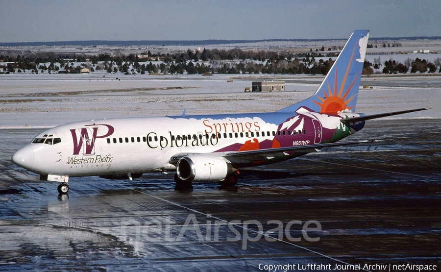 Western Pacific Airlines Boeing 737-3B7 (N951WP) | Photo 412848