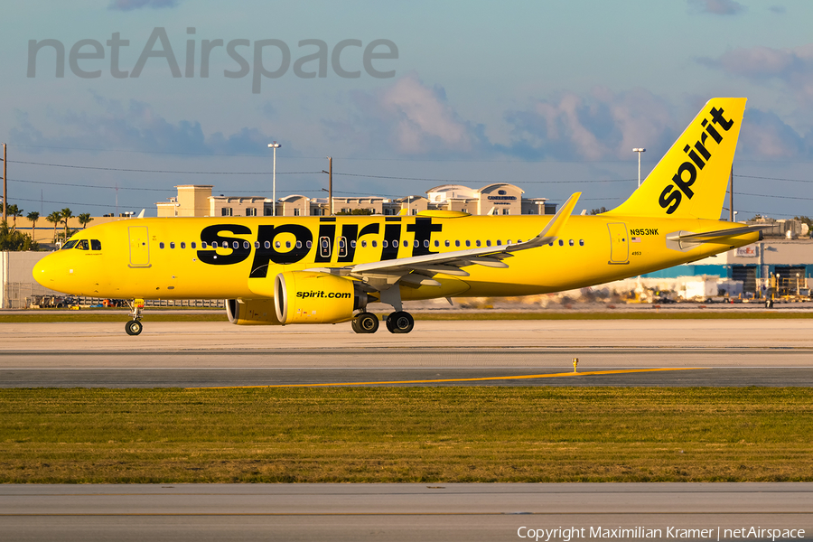 Spirit Airlines Airbus A320-271N (N953NK) | Photo 603172
