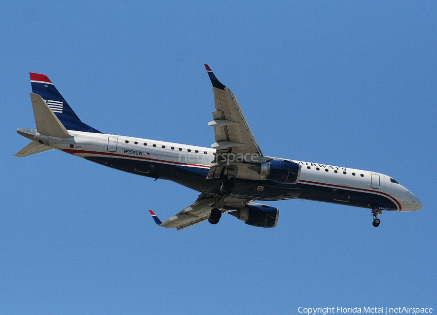 US Airways Embraer ERJ-190AR (ERJ-190-100IGW) (N959UW) | Photo 302822