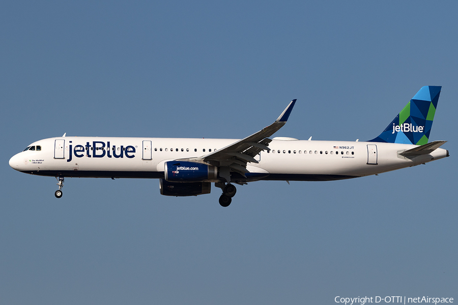 JetBlue Airways Airbus A321-231 (N962JT) | Photo 144155