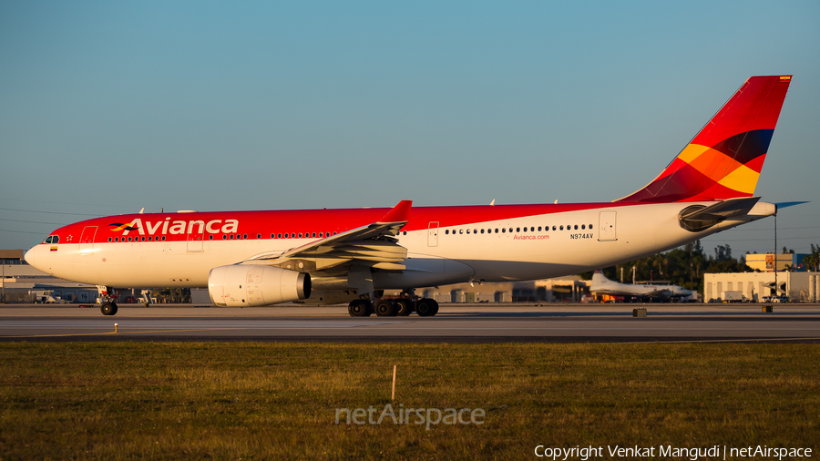 Avianca Airbus A330-243 (N974AV) | Photo 154032