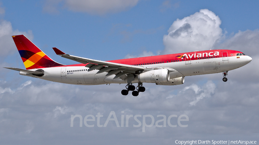Avianca Airbus A330-243 (N974AV) | Photo 381917