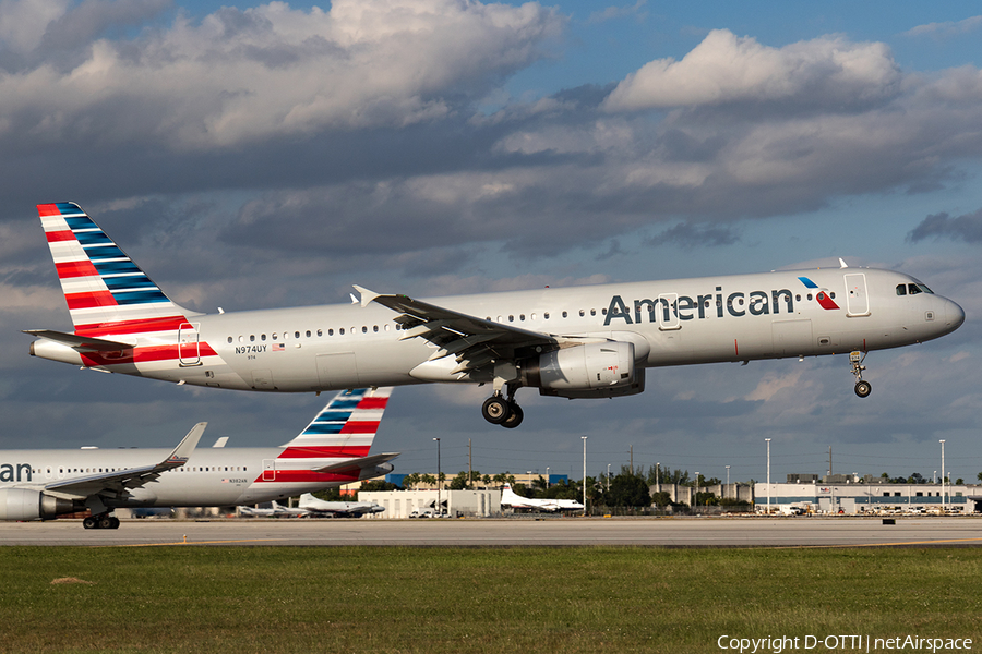 American Airlines Airbus A321-231 (N974UY) | Photo 134505