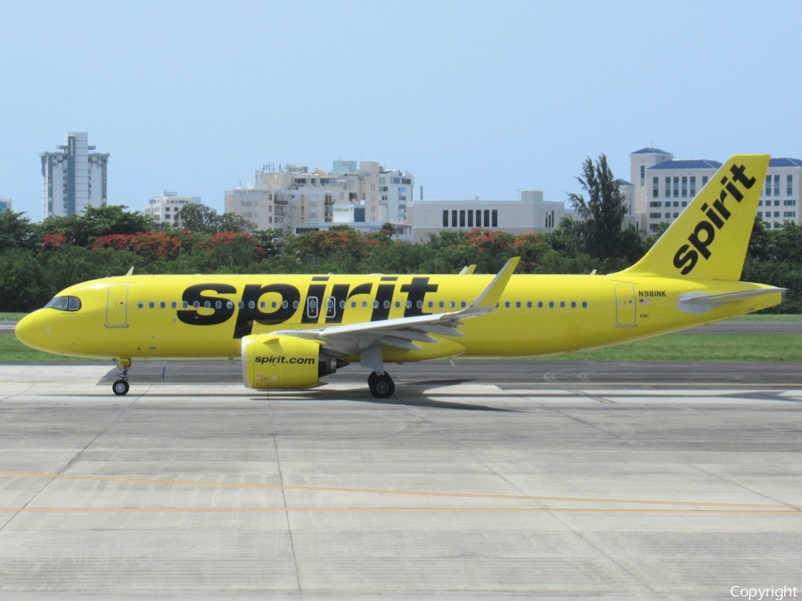 Spirit Airlines Airbus A320-271N (N981NK) | Photo 574460