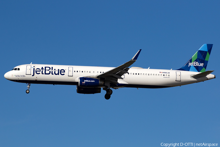 JetBlue Airways Airbus A321-231 (N982JB) | Photo 566645