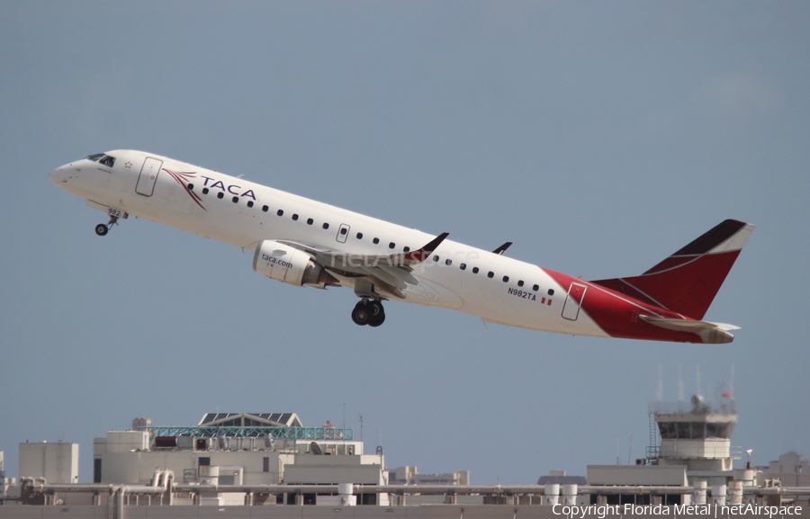 TACA International Airlines Embraer ERJ-190AR (ERJ-190-100IGW) (N982TA) | Photo 302239