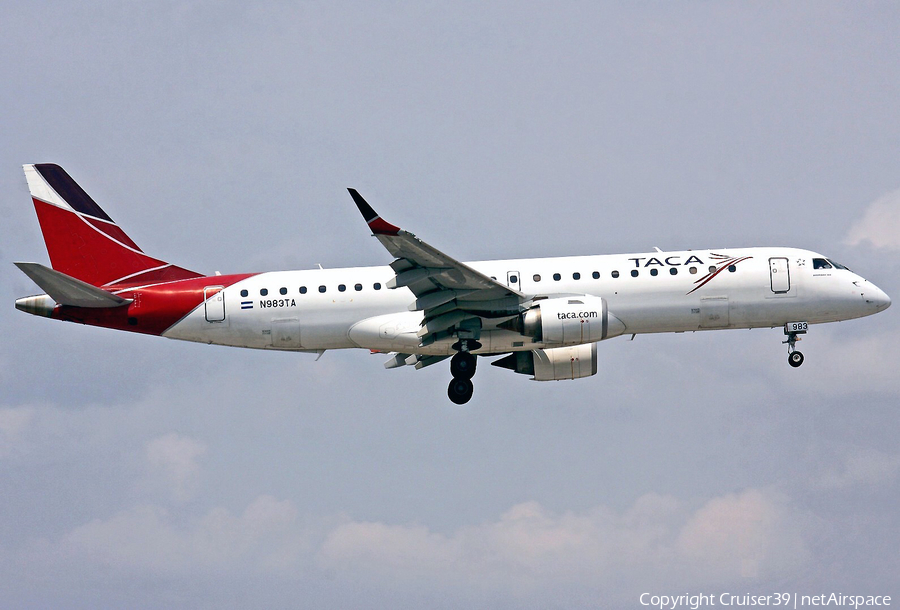 TACA International Airlines Embraer ERJ-190AR (ERJ-190-100IGW) (N983TA) | Photo 106510