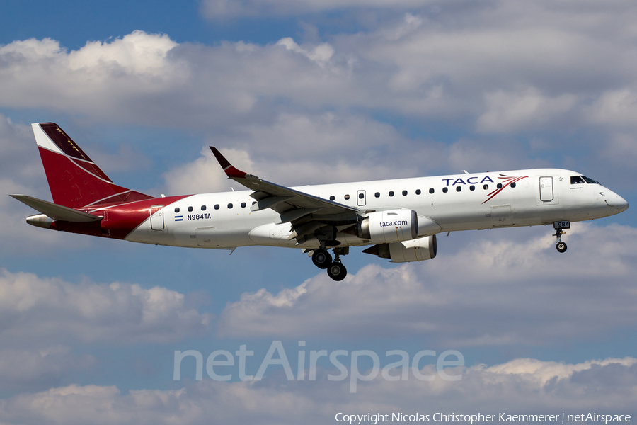 TACA International Airlines Embraer ERJ-190AR (ERJ-190-100IGW) (N984TA) | Photo 122434