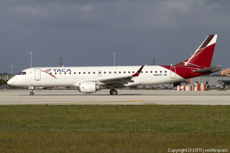 TACA International Airlines Embraer ERJ-190AR (ERJ-190-100IGW) (N984TA) | Photo 422826