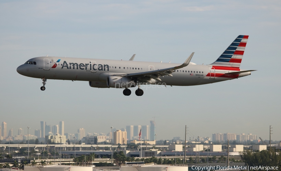American Airlines Airbus A321-231 (N986AN) | Photo 325112