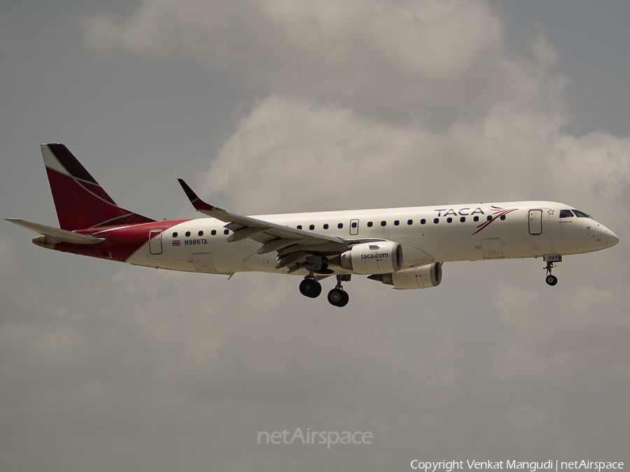TACA International Airlines Embraer ERJ-190AR (ERJ-190-100IGW) (N986TA) | Photo 134174