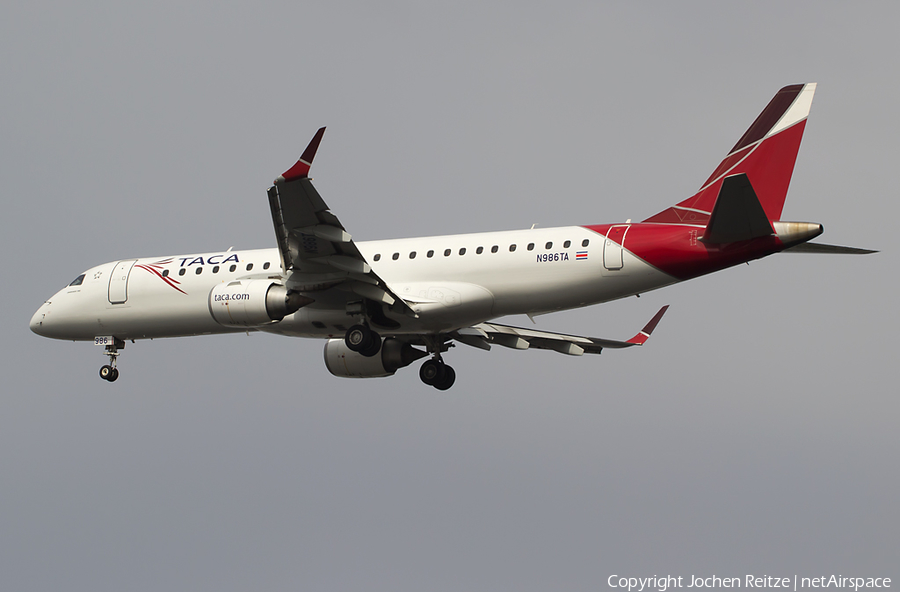 TACA International Airlines Embraer ERJ-190AR (ERJ-190-100IGW) (N986TA) | Photo 22051