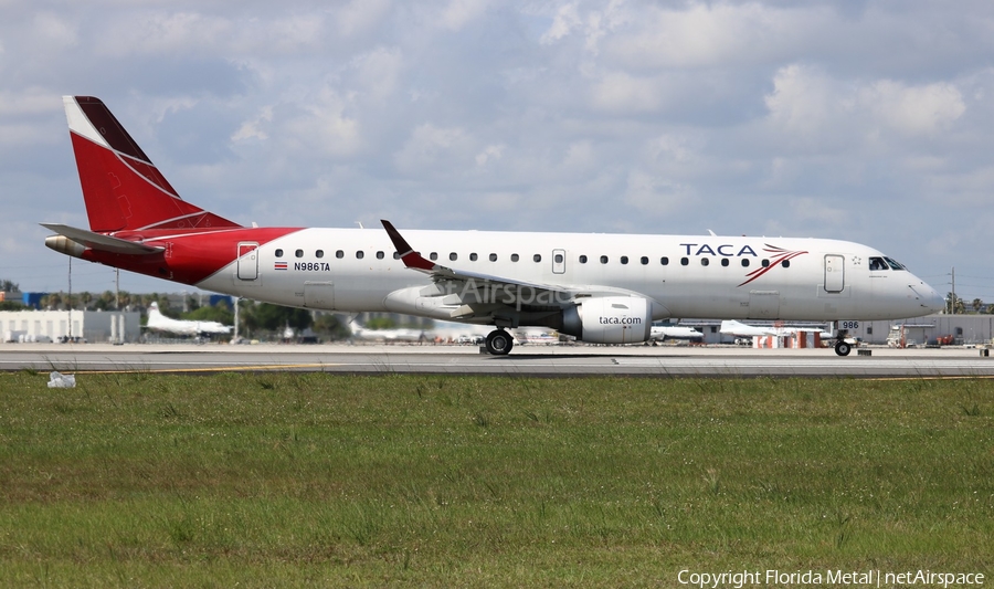 TACA International Airlines Embraer ERJ-190AR (ERJ-190-100IGW) (N986TA) | Photo 325123