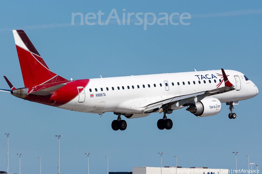 TACA International Airlines Embraer ERJ-190AR (ERJ-190-100IGW) (N986TA) | Photo 97889