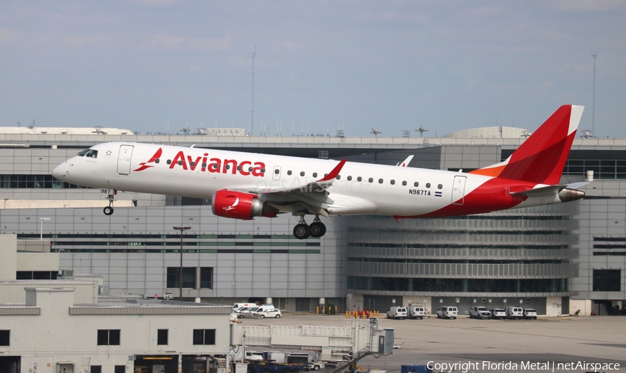 Avianca Embraer ERJ-190AR (ERJ-190-100IGW) (N987TA) | Photo 325137