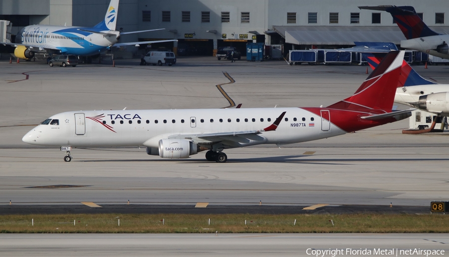 TACA International Airlines Embraer ERJ-190AR (ERJ-190-100IGW) (N987TA) | Photo 325136