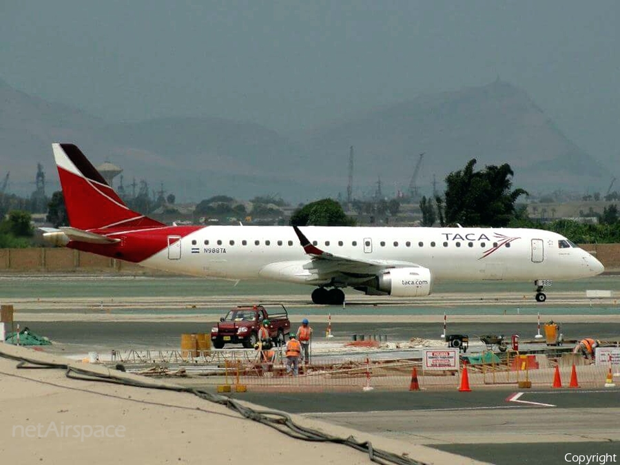 TACA International Airlines Embraer ERJ-190AR (ERJ-190-100IGW) (N988TA) | Photo 67111