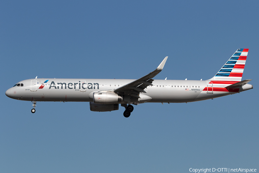 American Airlines Airbus A321-231 (N989AU) | Photo 146205