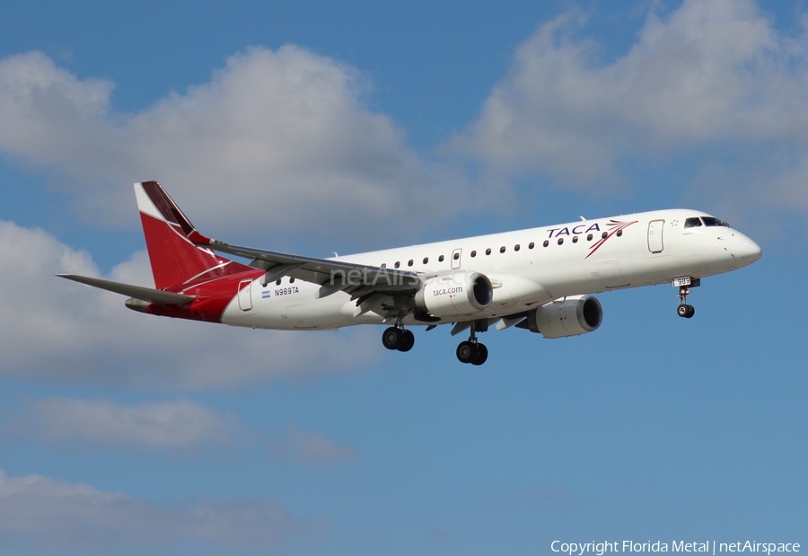 TACA International Airlines Embraer ERJ-190AR (ERJ-190-100IGW) (N989TA) | Photo 303522
