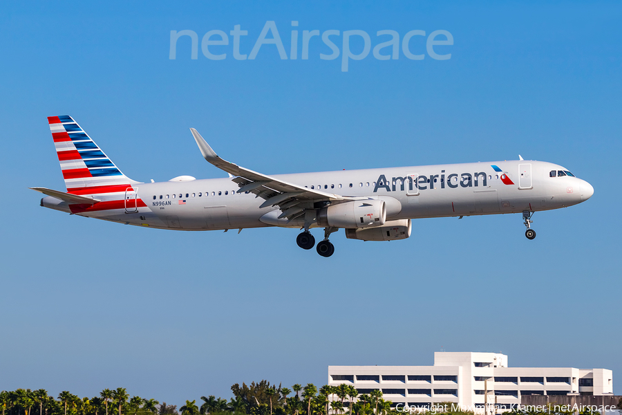 American Airlines Airbus A321-231 (N996AN) | Photo 603406