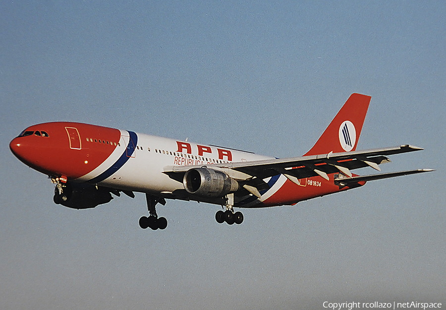 APA International Air Airbus A300B4-203 (OB-1634) | Photo 99650