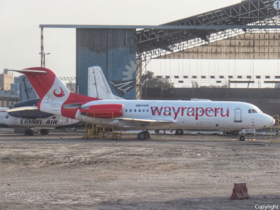 Wayraperú Fokker 70 (OB-2153-P) | Photo 361869