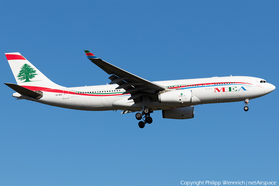MEA - Middle East Airlines Airbus A330-243 (OD-MEA) | Photo 351899