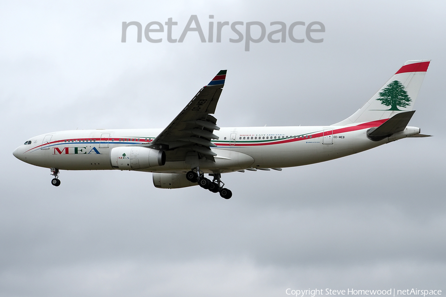 MEA - Middle East Airlines Airbus A330-243 (OD-MEB) | Photo 534143