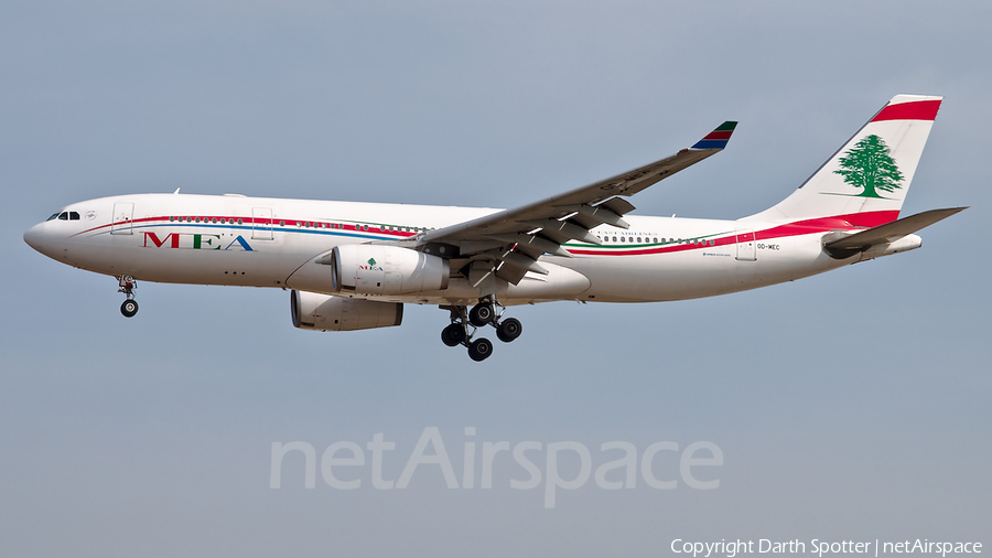 MEA - Middle East Airlines Airbus A330-243 (OD-MEC) | Photo 375517