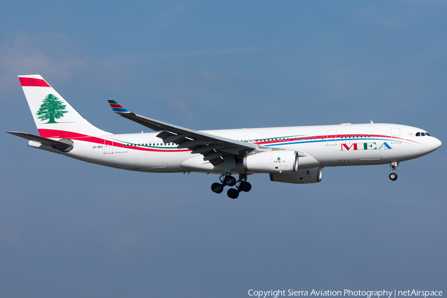 MEA - Middle East Airlines Airbus A330-243 (OD-MEE) | Photo 330473